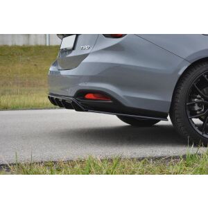 Maxton Design Heckdiffusor Ansatz für Fiat Tipo S-Design schwarz Hochglanz