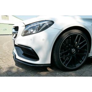 Maxton Design Front Ansatz V.1 / V1 für Mercedes C-Klasse C205 63 AMG Coupe schwarz Hochglanz