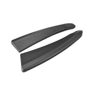 Maxton Design Heck Ansatz Flaps Diffusor für Mercedes C-Klasse C205 63 AMG Coupe schwarz Hochglanz