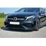 Maxton Design Front Ansatz V.1 / V1 für Mercedes A W176 AMG Facelift schwarz Hochglanz