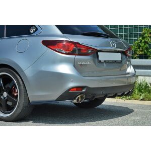 Maxton Design Heckdiffusor Ansatz für Mazda 6 GJ (Mk3) Wagon schwarz Hochglanz