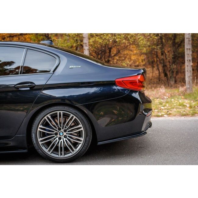 Maxton Design Heck Ansatz Flaps Diffusor für BMW 5er G30/ G31 M-Paket schwarz Hochglanz