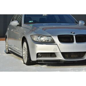 Maxton Design Front Ansatz V.1 / V1 für BMW 3er E90 M Paket schwarz Hochglanz