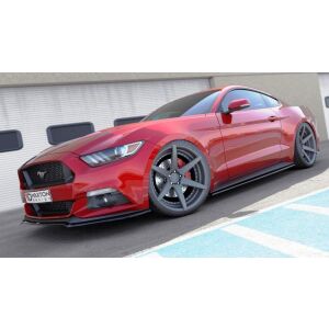 Maxton Design Front Ansatz für Ford Mustang Mk6 schwarz Hochglanz