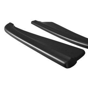 Maxton Design Heck Ansatz Flaps Diffusor für Mercedes CLS C219 55AMG schwarz Hochglanz