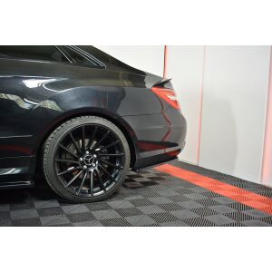 Maxton Design Splitter / Heckdiffusor Ansatz für Mercedes-Benz E-Klasse W207 Coupe AMG-Line schwarz Hochglanz