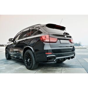 Maxton Design Heckdiffusor Ansatz für BMW X5 F15 M Paket schwarz Hochglanz