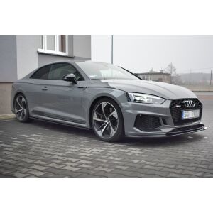 Maxton Design Seitenschweller Ansatz für Audi RS5 F5 Coupe schwarz Hochglanz