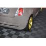 Maxton Design Heck Ansatz Flaps Diffusor für FIAT 500 HATCHBACK vor Facelift schwarz Hochglanz