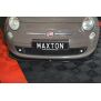 Maxton Design Front Ansatz V.2 / V2 für FIAT 500 HATCHBACK vor Facelift schwarz Hochglanz