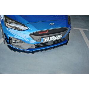 Maxton Design Front Ansatz V.1 / V1 für Ford Focus ST / ST-Line Mk4 schwarz Hochglanz