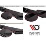 Maxton Design Heck Ansatz Flaps Diffusor für MAZDA 6 MK2 SPORT HATCH (GH-SERIES) vor Facelift schwarz Hochglanz