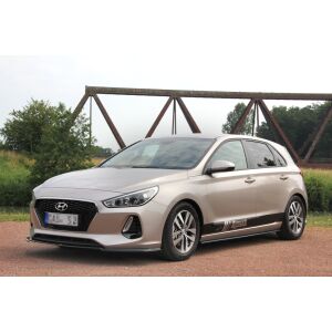 Maxton Design Front Ansatz V.1 / V1 für HYUNDAI I30 MK3 HATCHBACK  schwarz Hochglanz