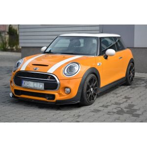 Maxton Design Seitenschweller Ansatz für MINI COOPER S MK3 vor Facelift 3-Türer (F56) schwarz Hochglanz