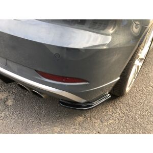 Maxton Design Heck Ansatz Flaps Diffusor für AUDI S3 8V FACELIFT schwarz Hochglanz