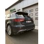 Maxton Design Heck Ansatz Flaps Diffusor für AUDI S3 8V FACELIFT schwarz Hochglanz