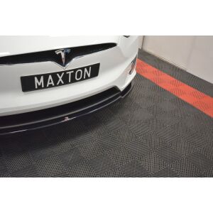 Maxton Design Front Ansatz V.1 / V1 für TESLA MODEL X schwarz Hochglanz