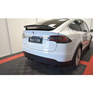 Maxton Design Spoiler CAP V.2 / V2 für TESLA MODEL X schwarz Hochglanz