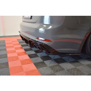 Maxton Design Heckdiffusor Ansatz für Audi S5 F5 Coupe / Sportback schwarz Hochglanz