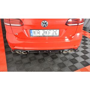 Maxton Design Heckdiffusor Ansatz für VW GOLF 7 R VARIANT FACELIFT  schwarz Hochglanz