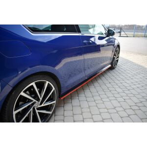 Maxton Design Seitenschweller Ansatz für V.2 / V2 für VW Golf 7 R / R-Line Facelift