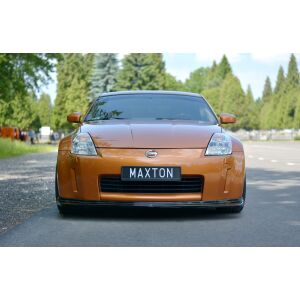 Maxton Design Front Ansatz für NISSAN 350Z schwarz Hochglanz