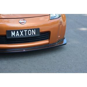 Maxton Design Front Ansatz für NISSAN 350Z schwarz Hochglanz