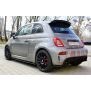 Maxton Design Heck Ansatz Flaps Diffusor für FIAT 500 ABARTH MK1 FACELIFT schwarz Hochglanz