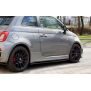 Maxton Design Seitenschweller Ansatz für FIAT 500 ABARTH MK1 FACELIFT schwarz Hochglanz