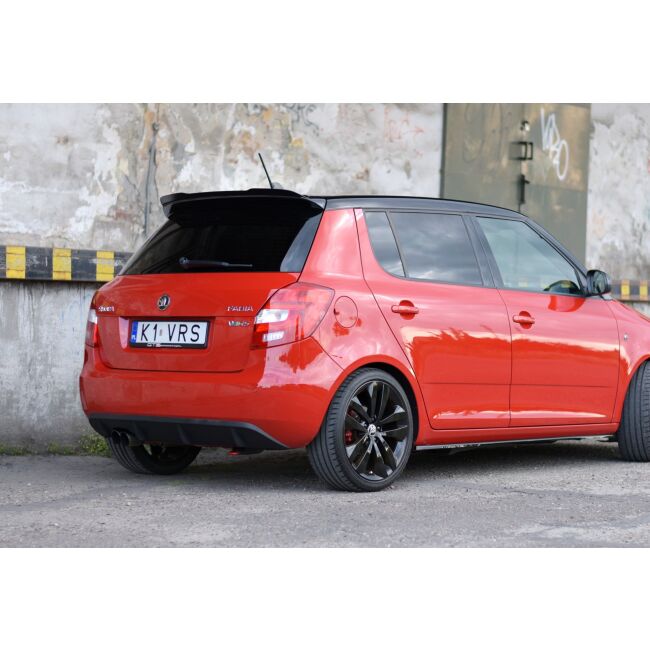 Maxton Design Spoiler CAP für Skoda Fabia RS Mk2 schwarz Hochglanz