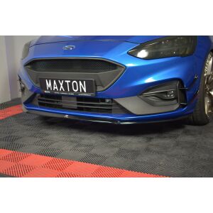 Maxton Design Front Ansatz V.3 / V3 für Ford Focus ST / ST-Line Mk4 schwarz Hochglanz