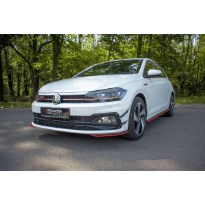 Maxton Design Front Ansatz V.5 / V5 für VW POLO MK6 GTI  schwarz Hochglanz