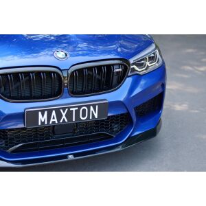 Maxton Design Front Ansatz V.1 / V1 für BMW M5 F90 schwarz Hochglanz