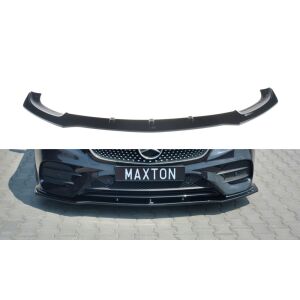 Maxton Design Front Ansatz V.1 / V1 für Mercedes-Benz E-Klasse W213 Coupe (C238) AMG-Line schwarz Hochglanz