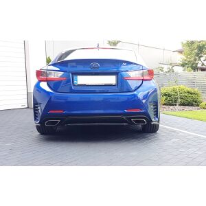 Maxton Design Mittlerer Heckdiffusor Ansatz für Lexus Rc  schwarz Hochglanz