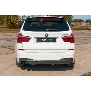 Maxton Design Heck Ansatz Flaps Diffusor für BMW X3 F25 M-Paket Facelift  schwarz Hochglanz