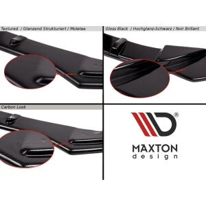 Maxton Design Heck Ansatz Flaps Diffusor für Renault Megane IV RS schwarz Hochglanz