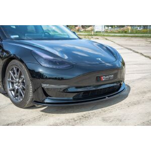 Maxton Design Front Ansatz für Tesla Model 3 schwarz...