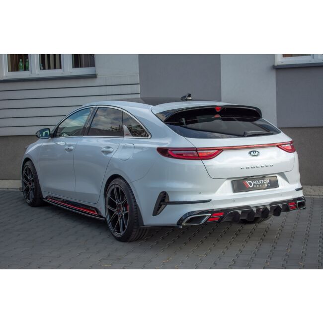 Maxton Design Spoiler CAP für Kia ProCeed GT Mk 3 schwarz Hochglanz