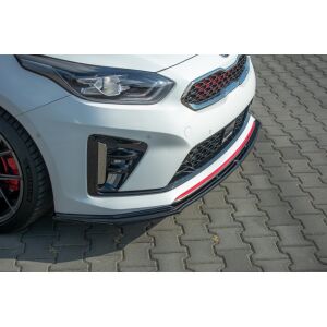 Maxton Design Front Ansatz V.3 / V3 für Kia ProCeed GT Mk 3 schwarz Hochglanz