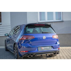 Maxton Design Spoiler CAP V.2 / V2 für Volkswagen Golf 7 / 7 Facelift R / R-Line / GTI  schwarz Hochglanz