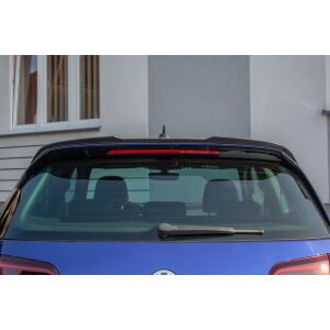 Maxton Design Spoiler CAP V.2 / V2 für Volkswagen Golf 7 / 7 Facelift R / R-Line / GTI  schwarz Hochglanz