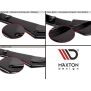 Maxton Design Heck Ansatz Flaps Diffusor für BMW 1er F20 Facelift M-power schwarz Hochglanz