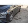 Maxton Design Seitenschweller Ansatz für Mercedes-Benz E43 AMG / AMG-Line W213 schwarz Hochglanz