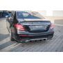 Maxton Design Heck Ansatz Flaps Diffusor für Mercedes-Benz E43 AMG / AMG-Line W213 schwarz Hochglanz