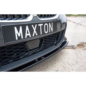 Maxton Design Front Ansatz V.3 / V3 für BMW 3er G20 M Paket schwarz Hochglanz