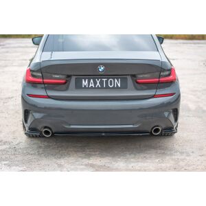 Maxton Design Mittlerer Heckdiffusor Ansatz für BMW 3er G20 M Paket schwarz Hochglanz