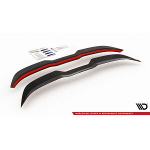 Maxton Design Spoiler CAP V.1 / V1 für Ford Focus ST Mk4 schwarz Hochglanz