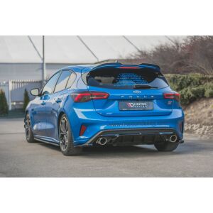 Maxton Design Heck Ansatz Flaps Diffusor V.1 / V1 für Ford Focus ST Mk4 schwarz Hochglanz