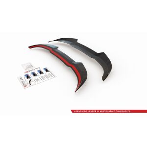 Maxton Design Spoiler CAP V.2 / V2 für Ford Fiesta Mk8 ST / ST-Line schwarz Hochglanz